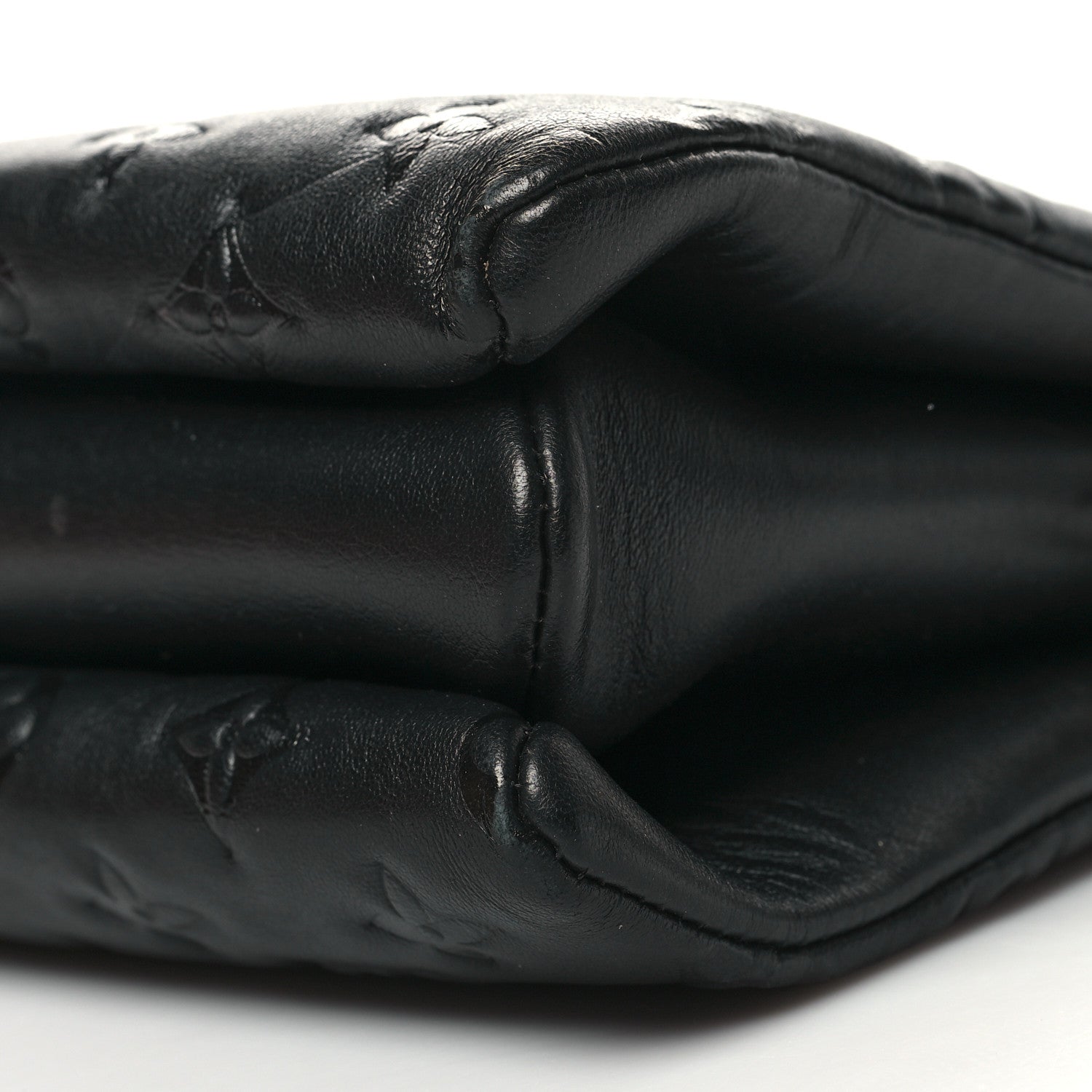 Louis Vuitton Lambskin Embossed Monogram Coussin PM Black 11 of 15