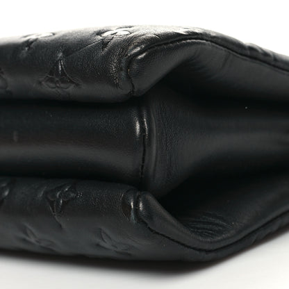Louis Vuitton Lambskin Embossed Monogram Coussin PM Black 11 of 15