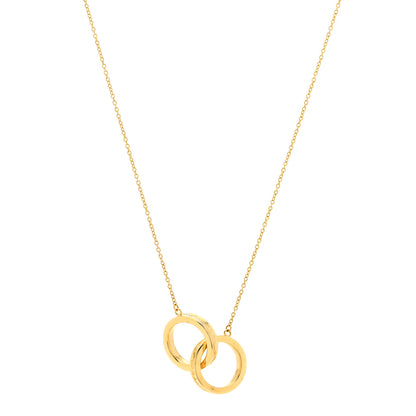 Tiffany 18K Yellow Gold 1837 Interlocking Circles Pendant Necklace 1 of 5