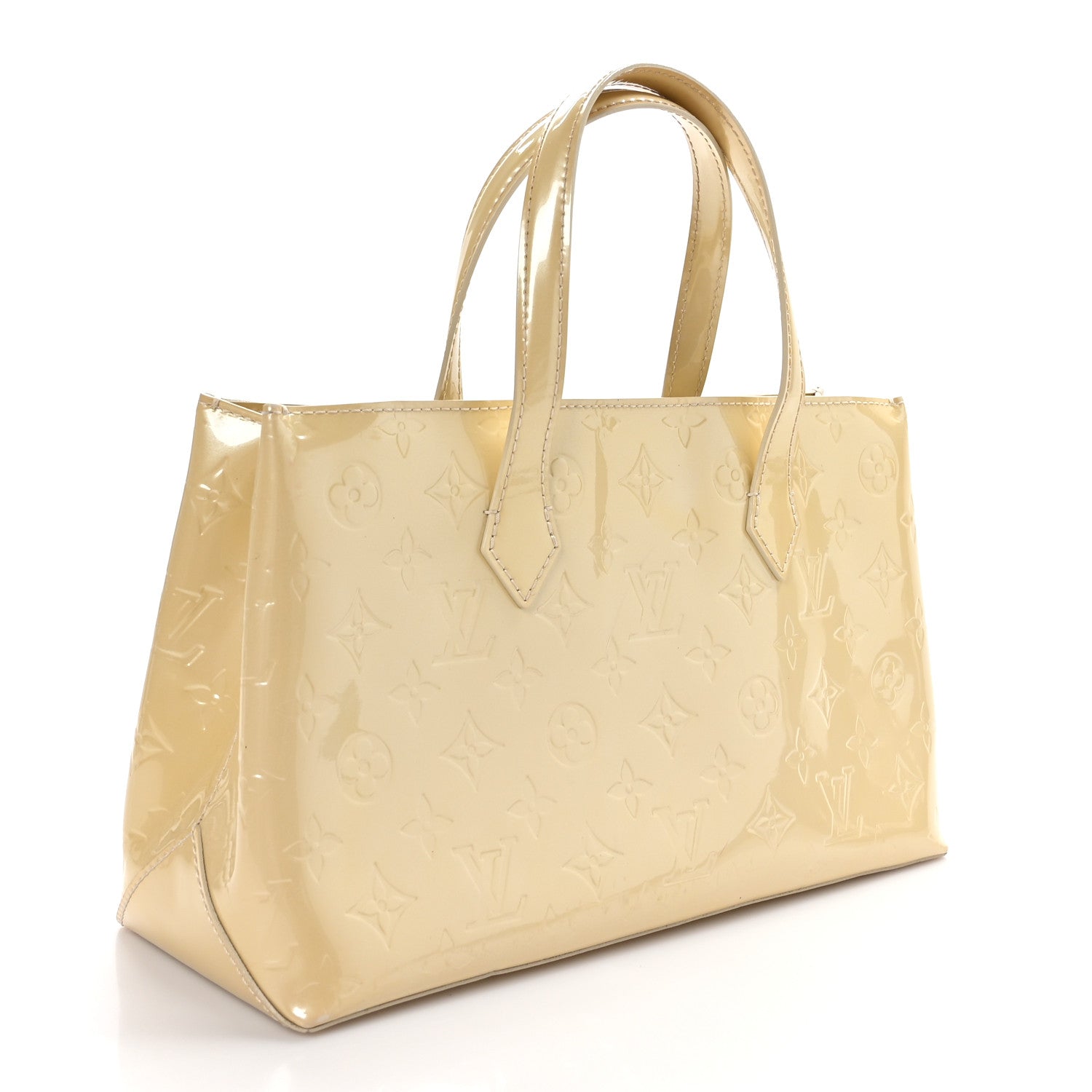 Louis Vuitton Vernis Wilshire PM Blanc Corail 3 of 9
