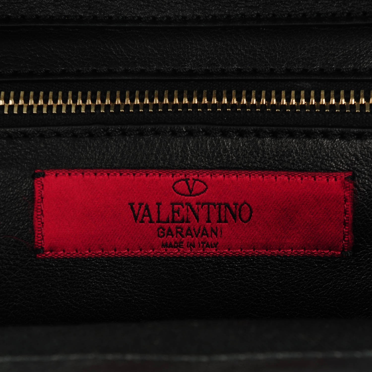 Valentino Garavani Vitello Small Rockstud Tote Black 7 of 8