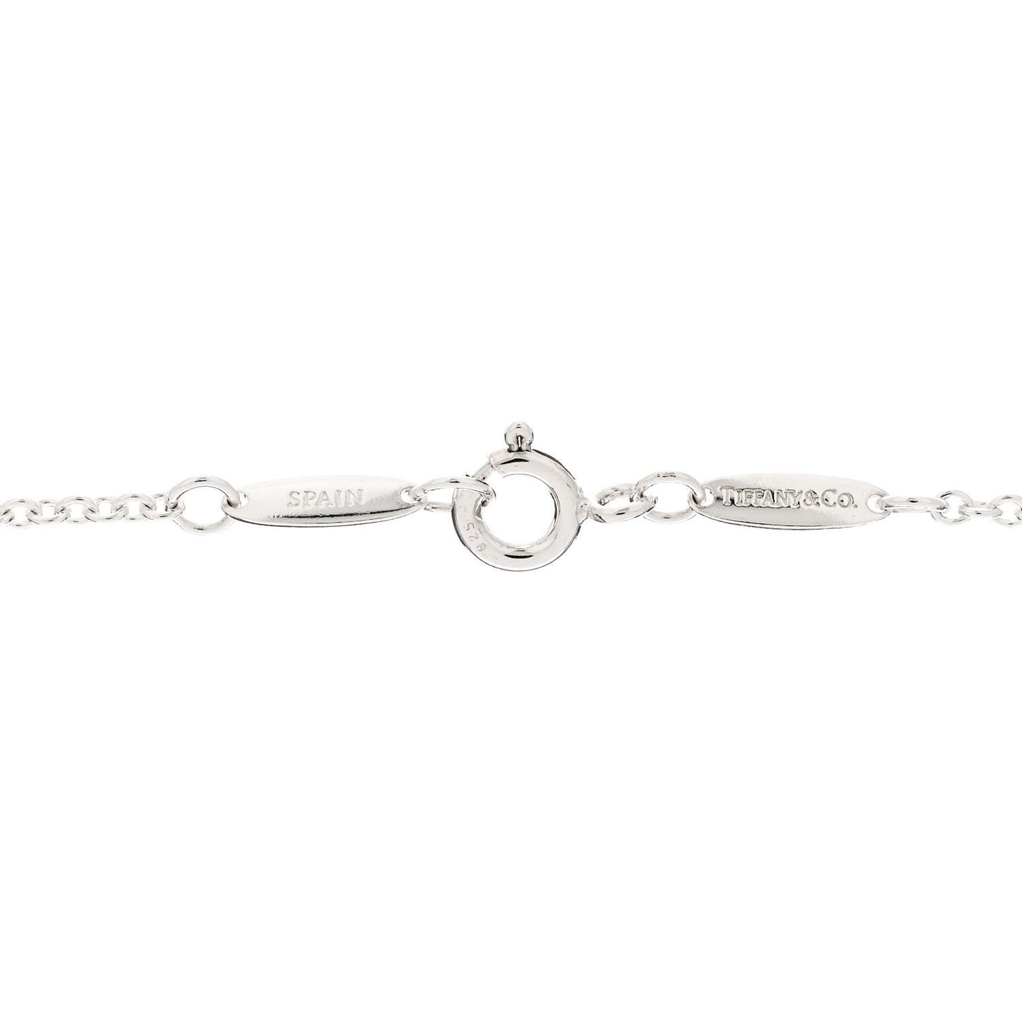 Sterling Silver 27mm Elsa Peretti Open Heart Pendant Necklace