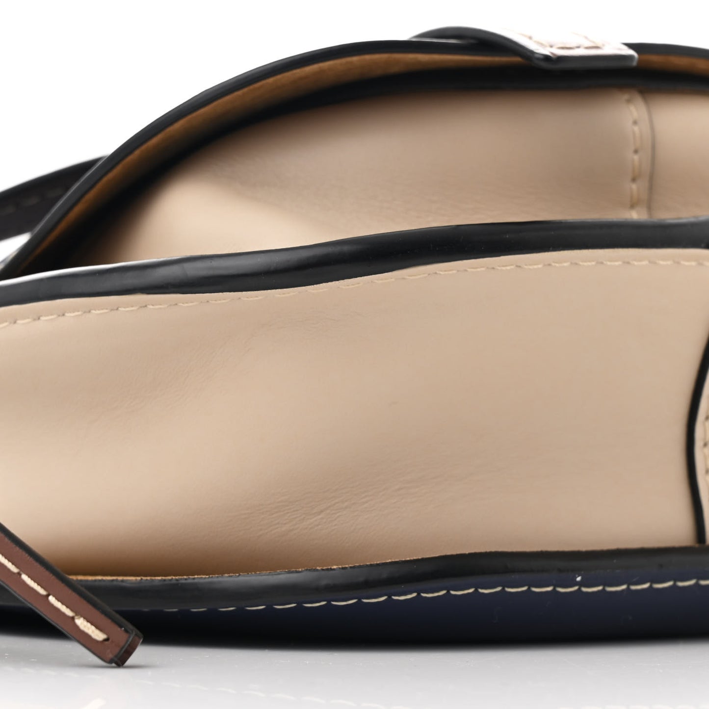Calfskin Small Gate Crossbody Bag Blue