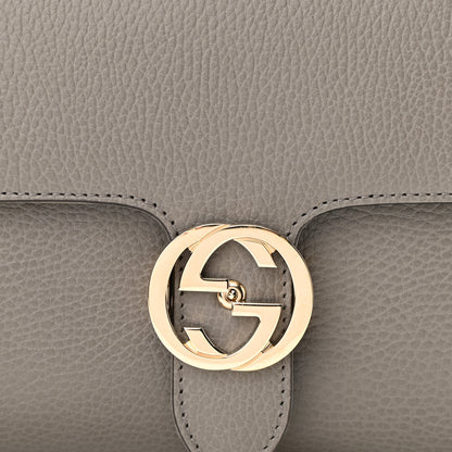 Gucci Dollar Calfskin Interlocking G Top Handle Shoulder Bag Loess 8 of 10