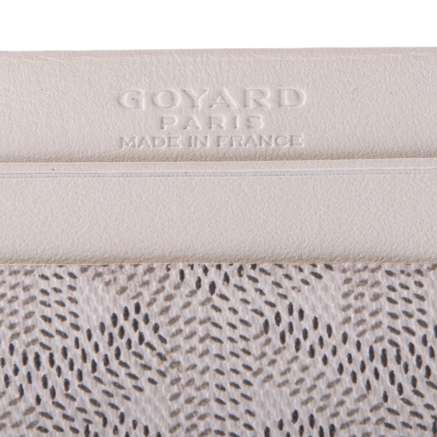 Goyardine Saint Sulpice Card Holder White