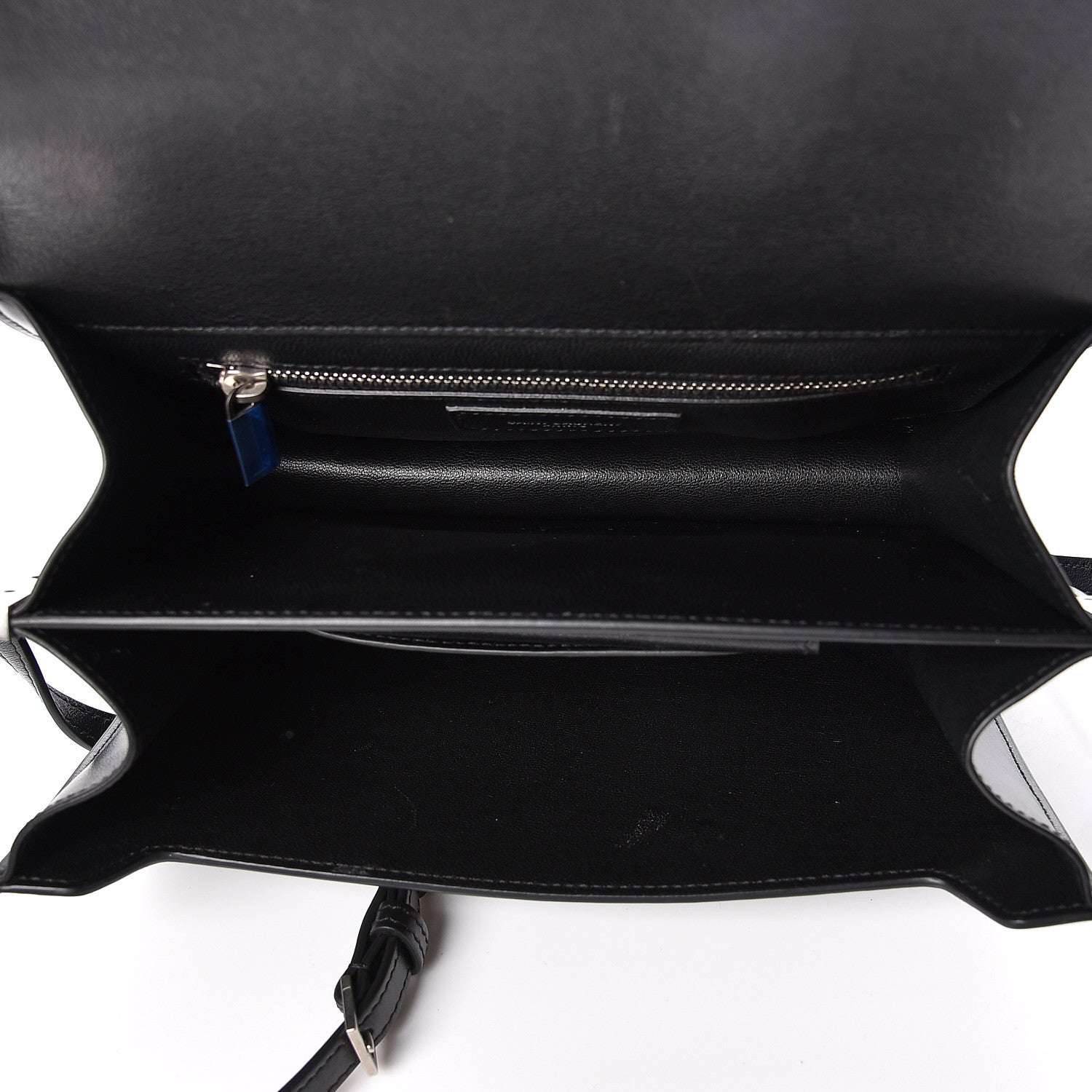 Saint Laurent Smooth Calfskin Catherine Heart Studded Satchel Black 6 of 14