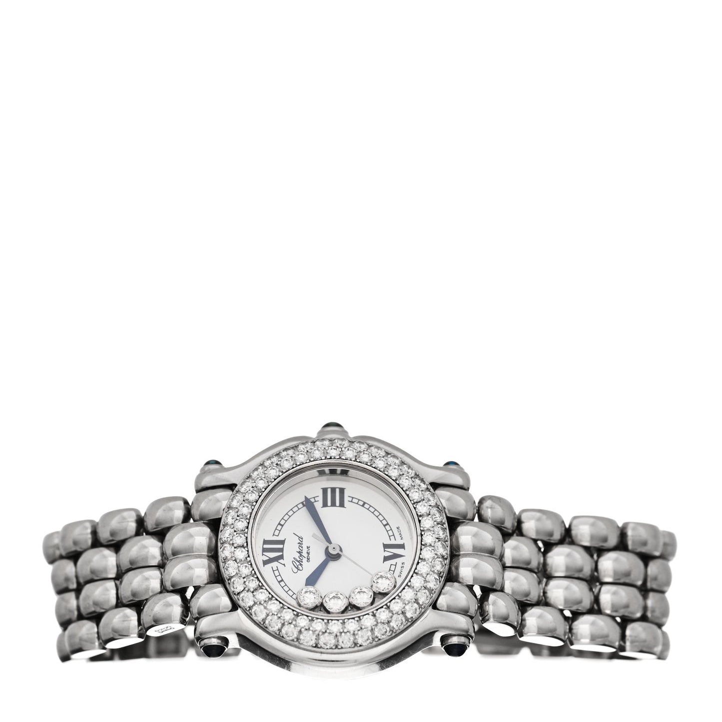 Stainless Steel Diamond Bezel 26mm Happy Sport Quartz Watch