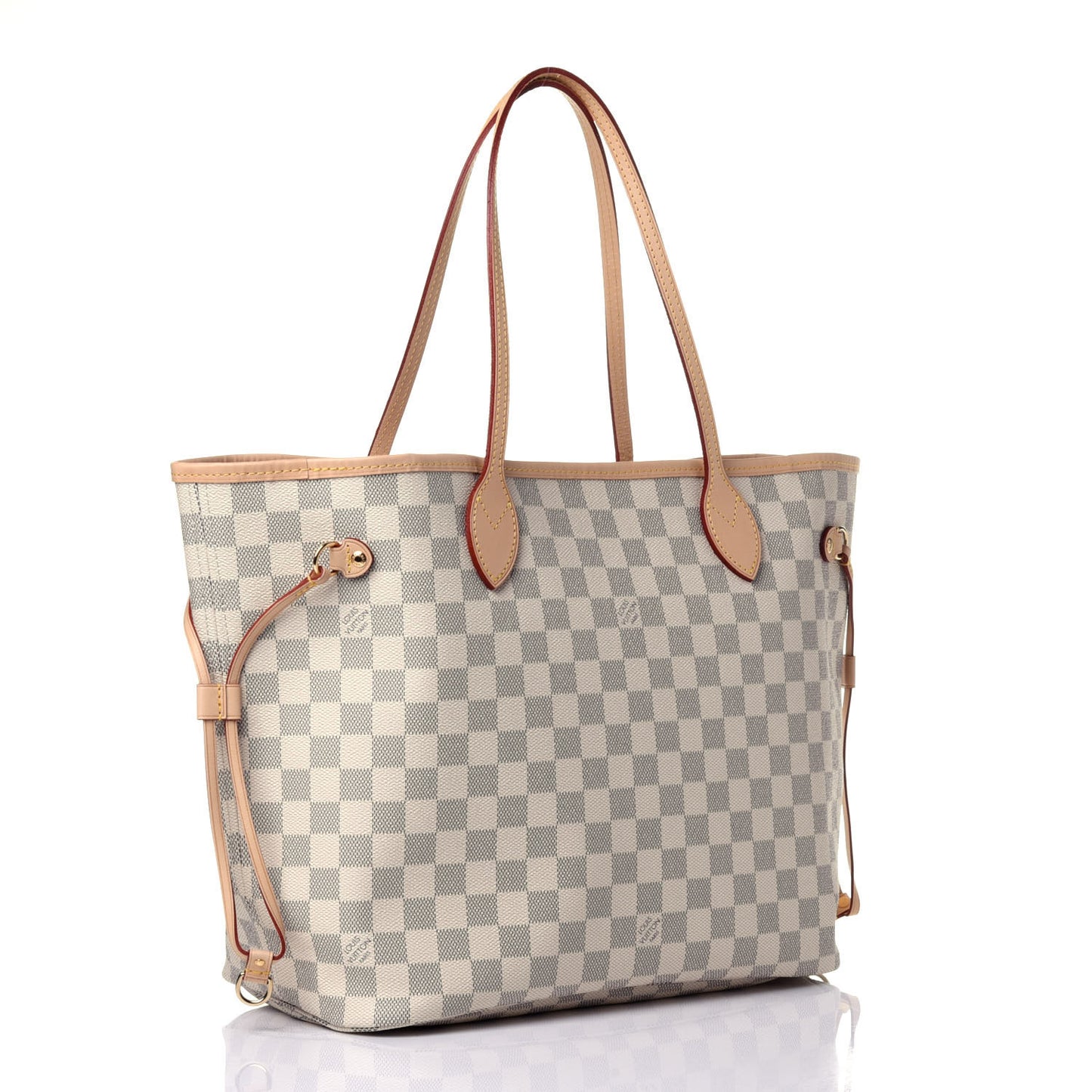 Damier Azur Neo Neverfull MM Rose Ballerine