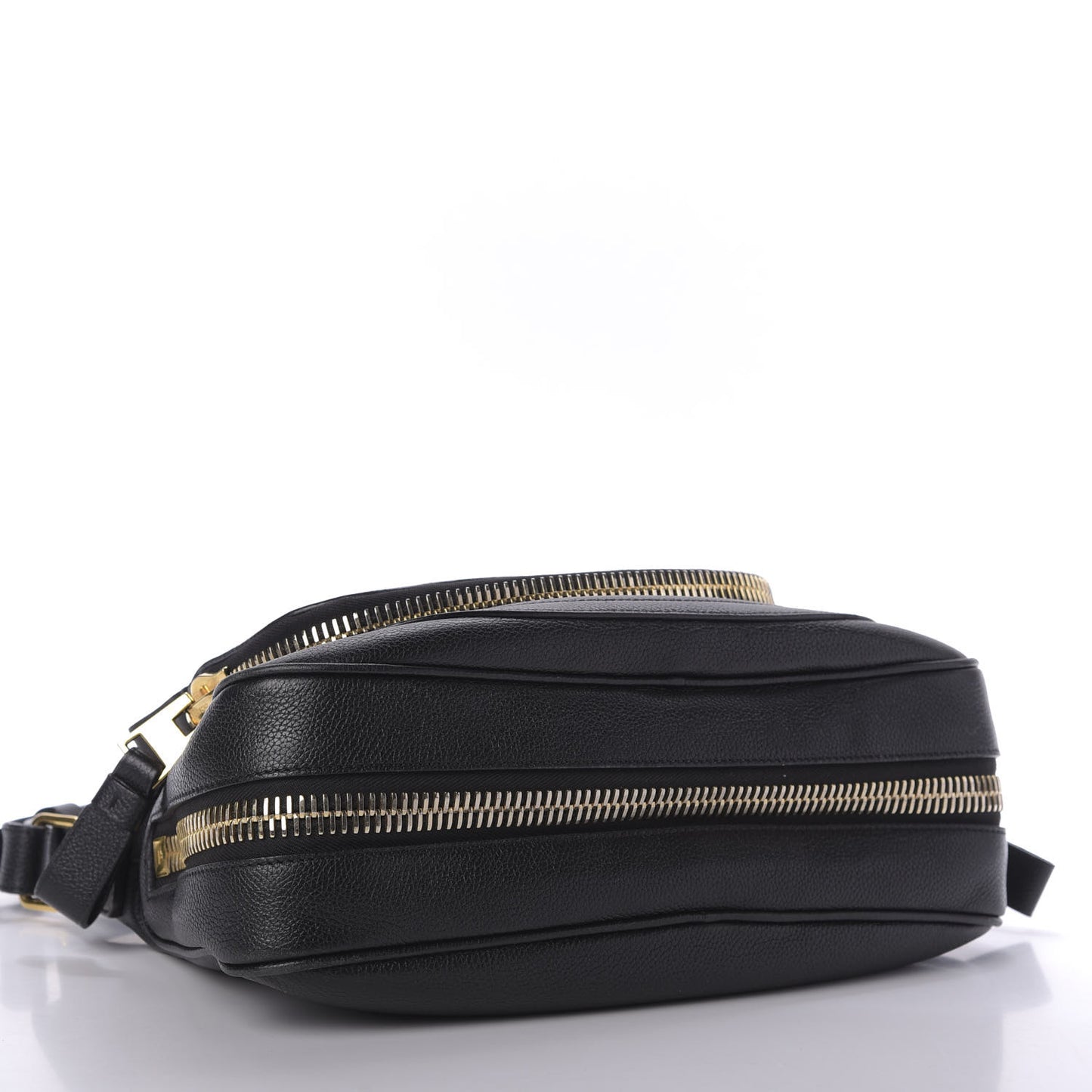 Grained Calfskin Medium Jennifer Crossbody Bag Black