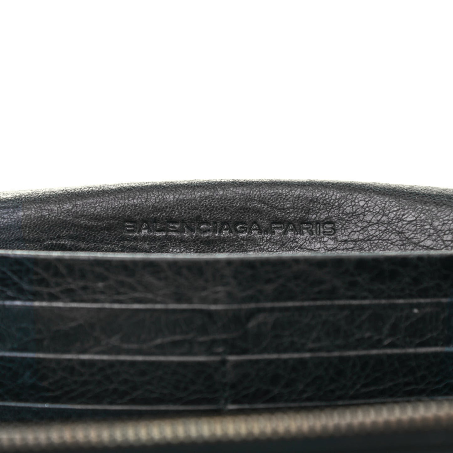 Agneau Classic Hardware Money Wallet Black