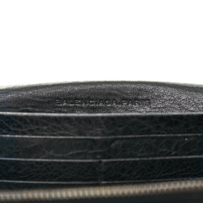 Balenciaga Agneau Classic Hardware Money Wallet Black 6 of 11