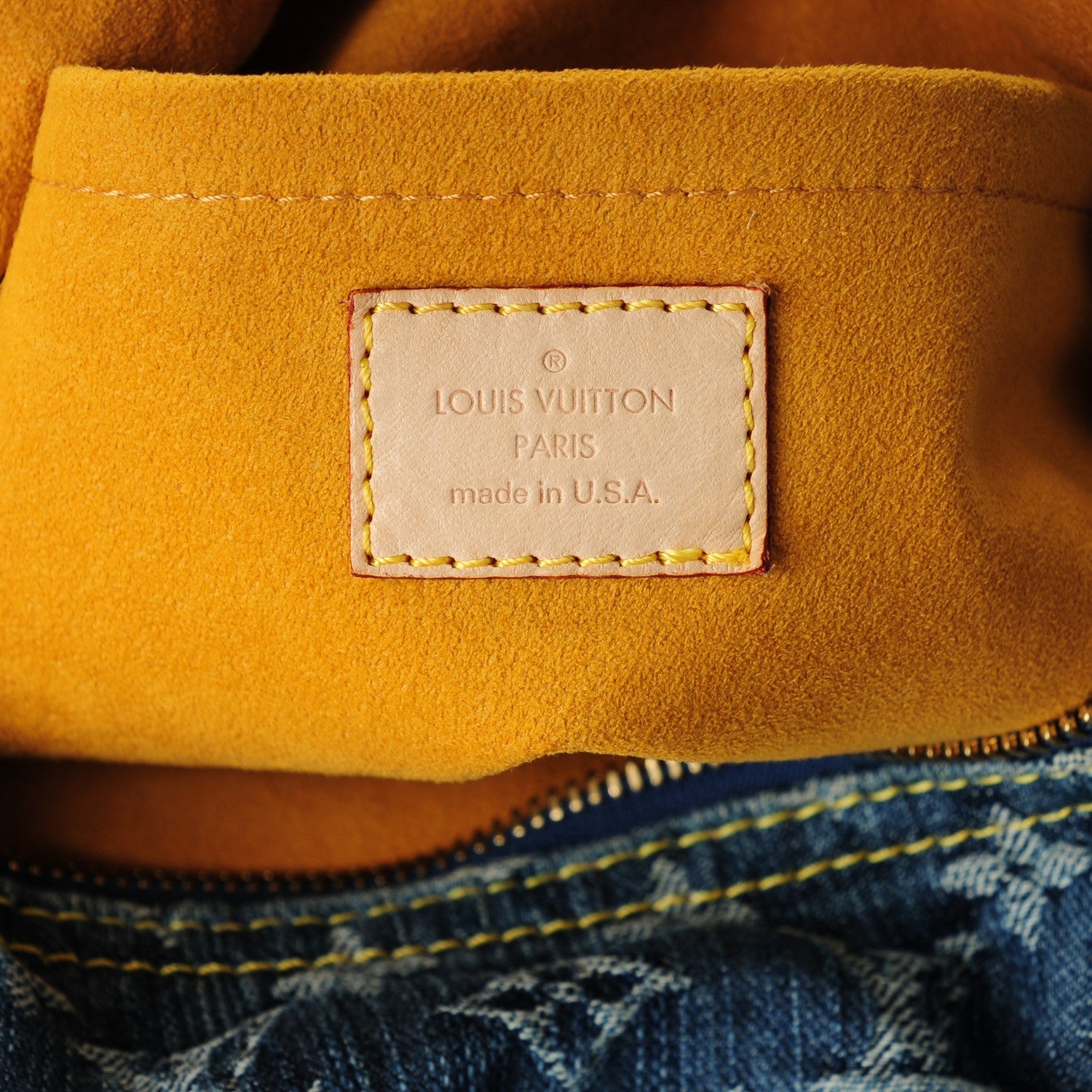 Louis Vuitton Denim Baggy GM Blue 6 of 7