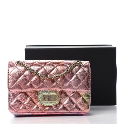 Chanel Metallic Goatskin Quilted Mini 2.55 Reissue Flap Multicolor 11 of 11