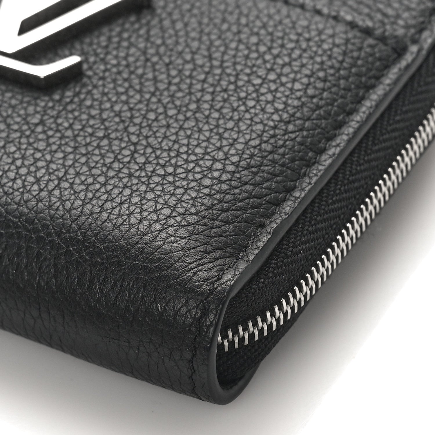 Louis Vuitton LOUIS VUITTON Calfskin Lockme Zippy Coin Purse Black 8 of 9