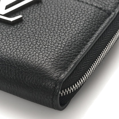 Louis Vuitton LOUIS VUITTON Calfskin Lockme Zippy Coin Purse Black 8 of 9