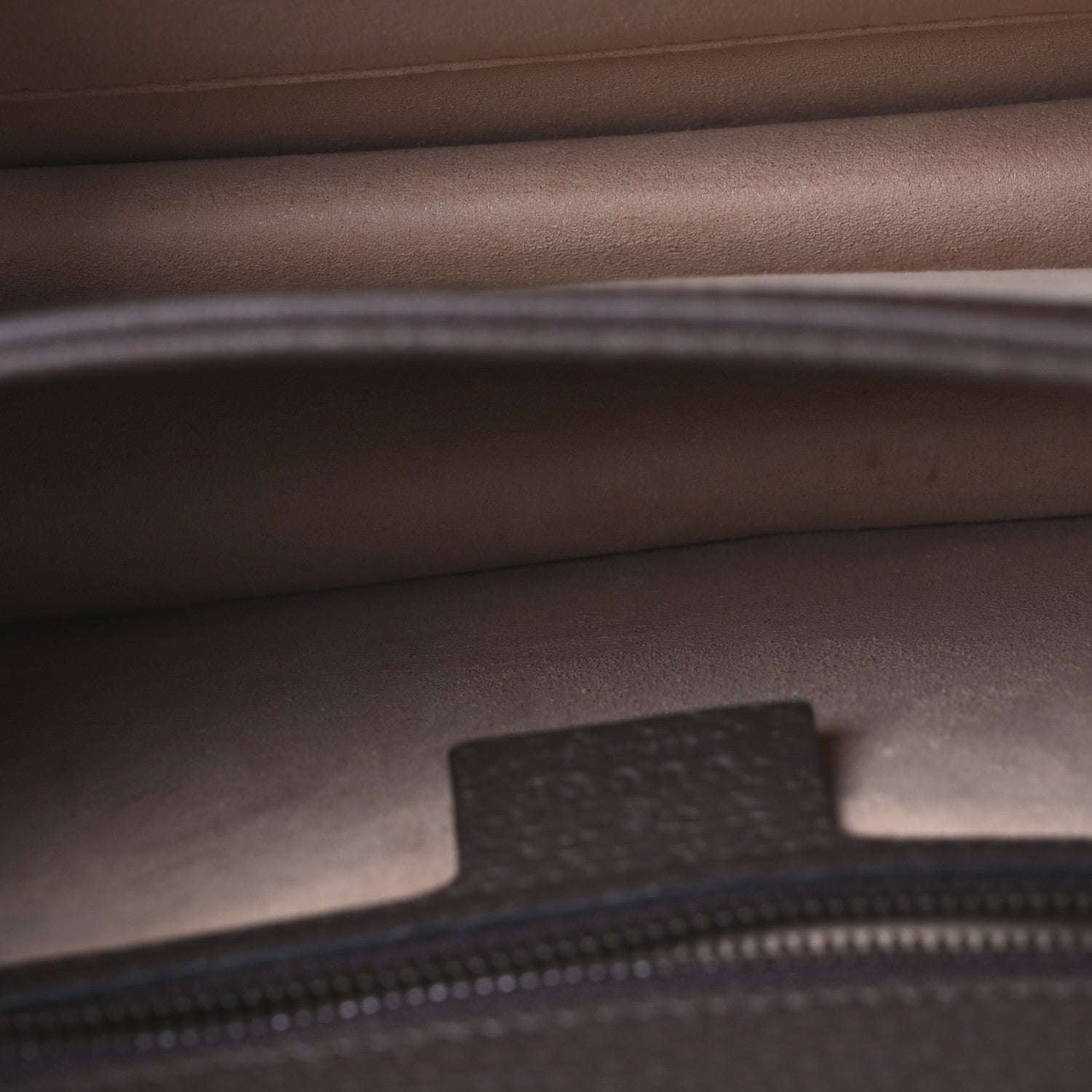 Gucci GG Supreme Monogram Textured Dollar Calfskin Web Small Ophidia Padlock Top Handle Bag Beige Ebony New Acero 5 of 13