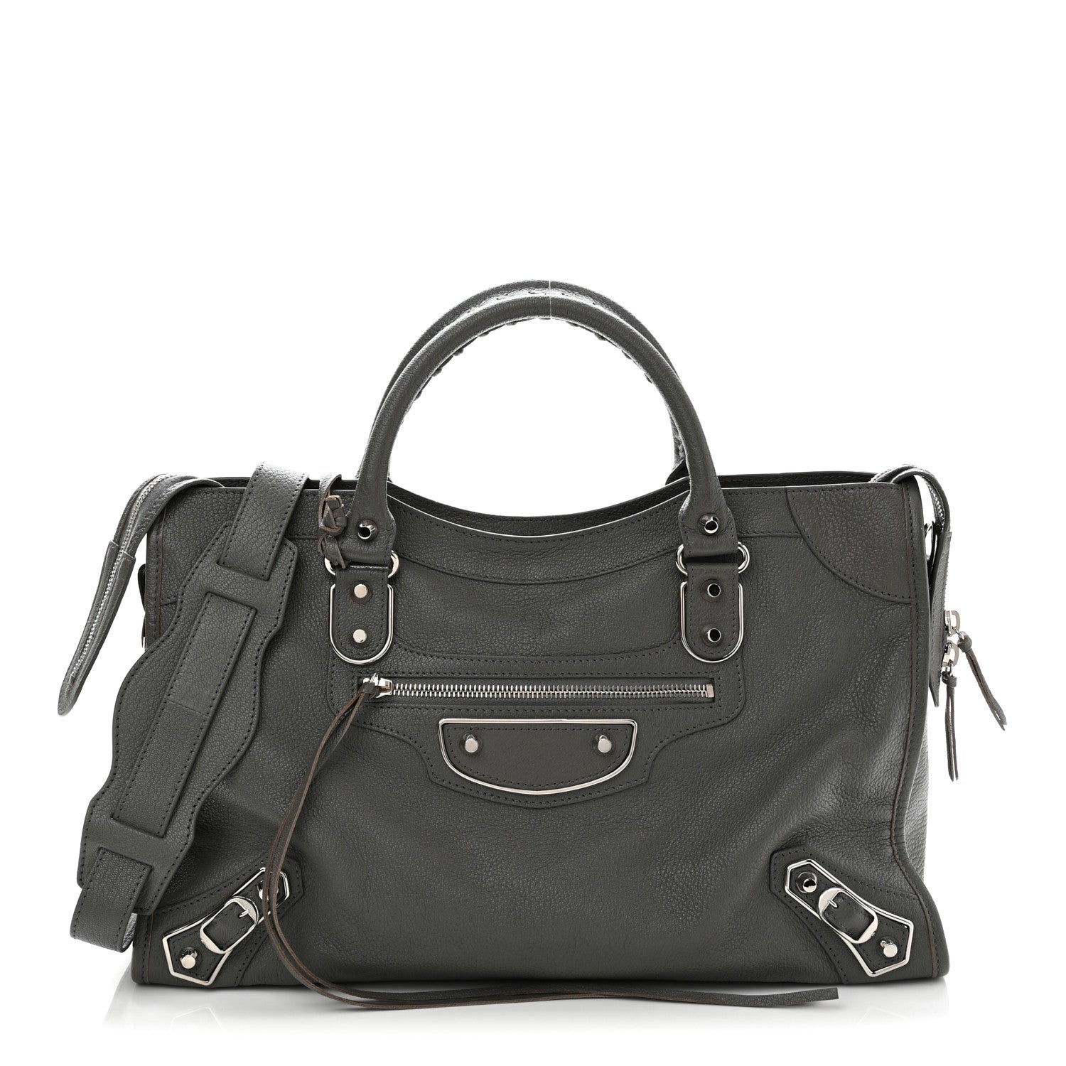 Balenciaga Chevre Silver Metallic Edge Hardware City Gris Acier 1 of 11