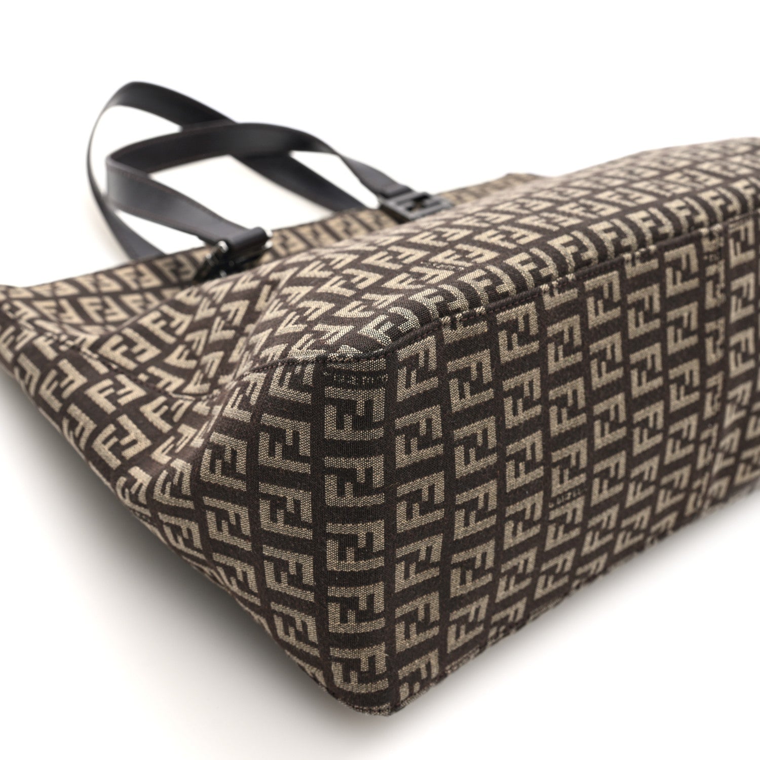 Fendi Zucchino Vitello Roll Tote Tobacco 8 of 9