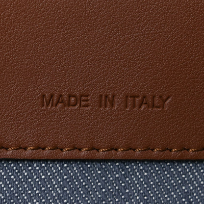 Fendi Denim Vitello Grace FF Mini By The Way Boston Bag  Blue 7 of 11