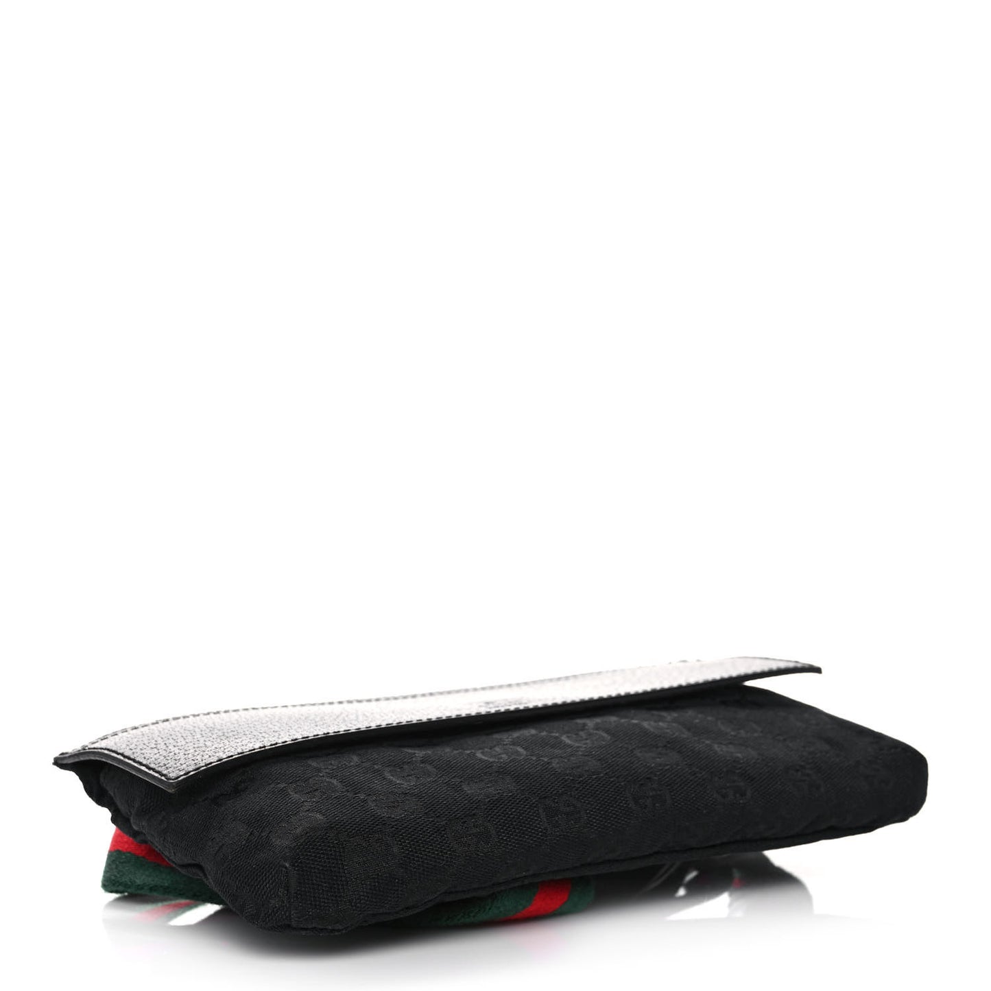 Monogram Web Belt Pouch Bag Black