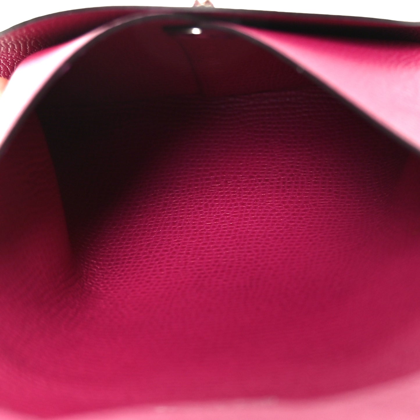 Madame Calfskin Bastia Coin Purse Rose Pourpre