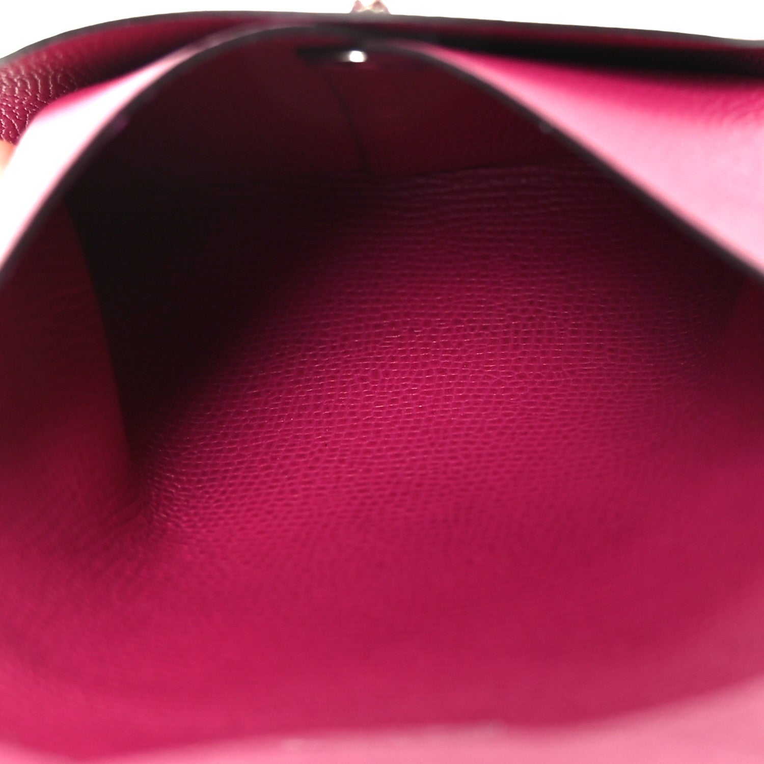 Hermes Madame Calfskin Bastia Coin Purse Rose Pourpre 5 of 7