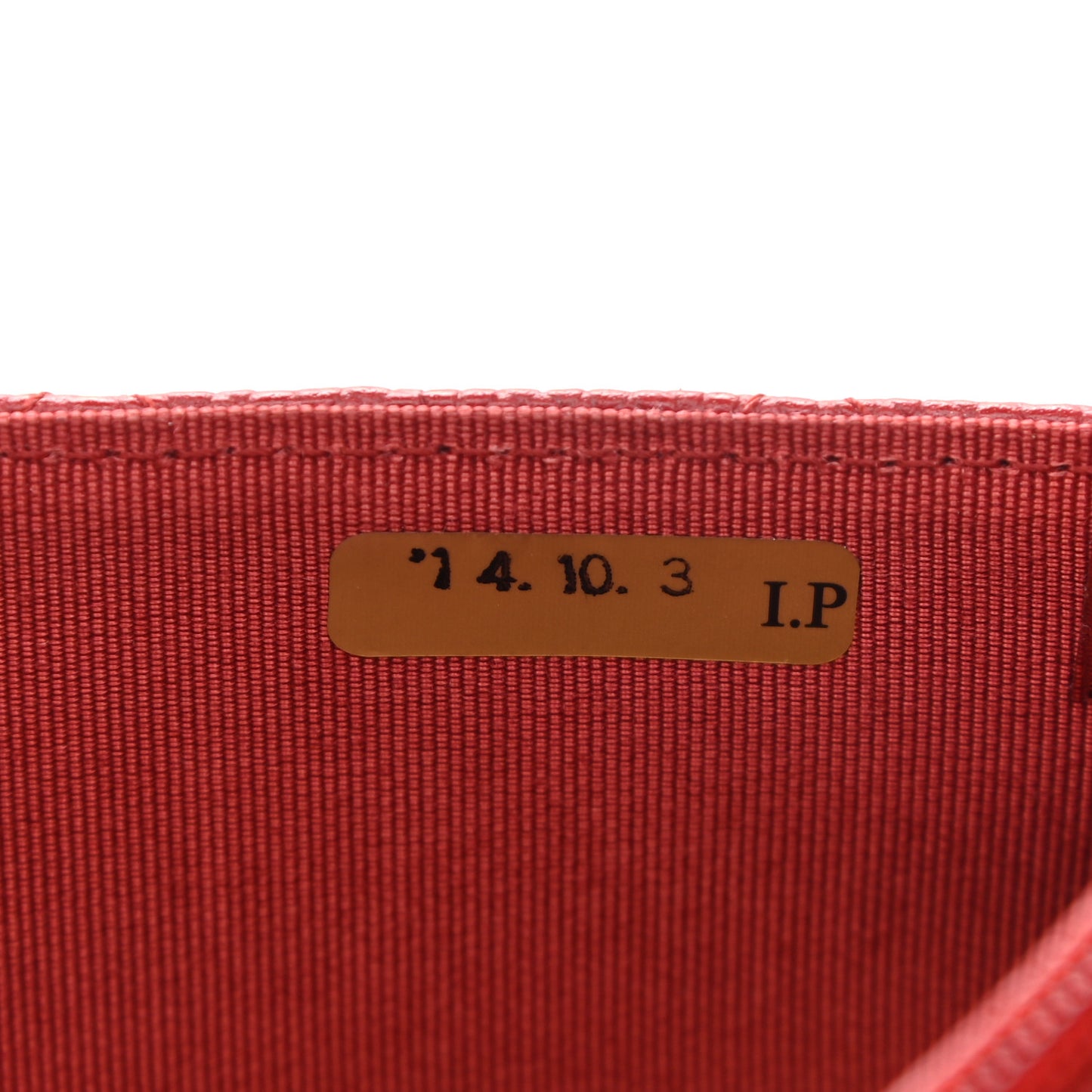 Caviar Quilted Wallet on Chain WOC Red