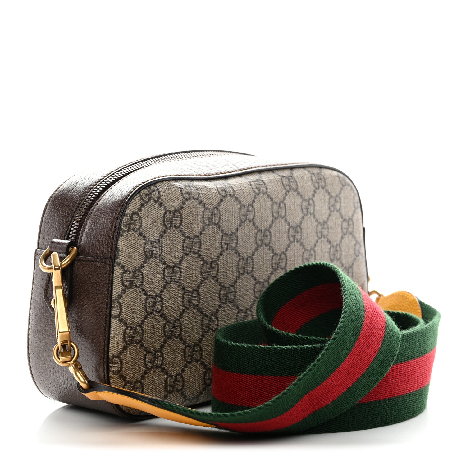 Gucci GG Supreme Monogram Web Neo Vintage Shoulder Bag Beige New Acero Crop 5 of 28