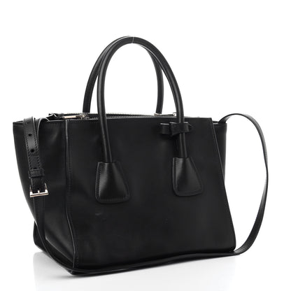 Prada City Calf Twin Pocket Tote Black 3 of 11