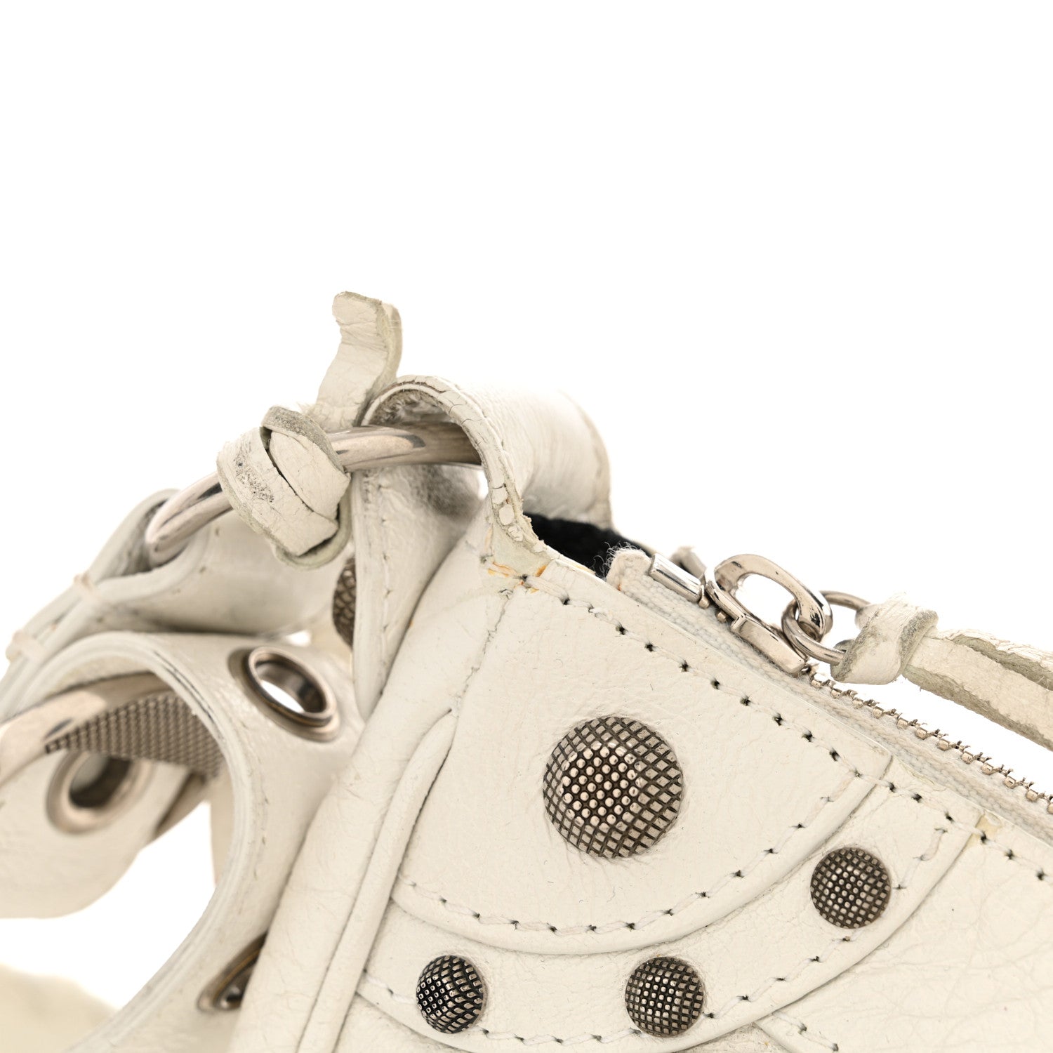 Balenciaga Agneau Arena Le Cagole Shoulder Bag XS Optic White 16 of 16