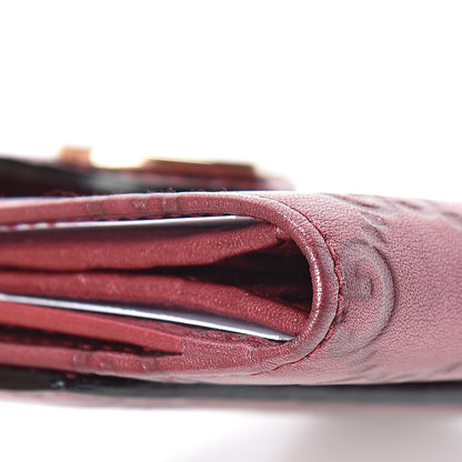 Gucci Metallic Guccissima Heart French Flap Wallet Red 8 of 10