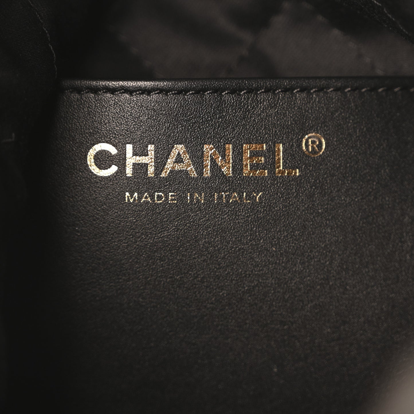 Shiny Calfskin Quilted Mini Chanel 22 Black White