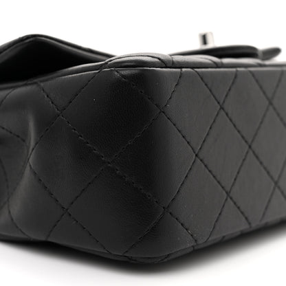 Chanel Lambskin Quilted Mini Rectangular Flap Black 9 of 10