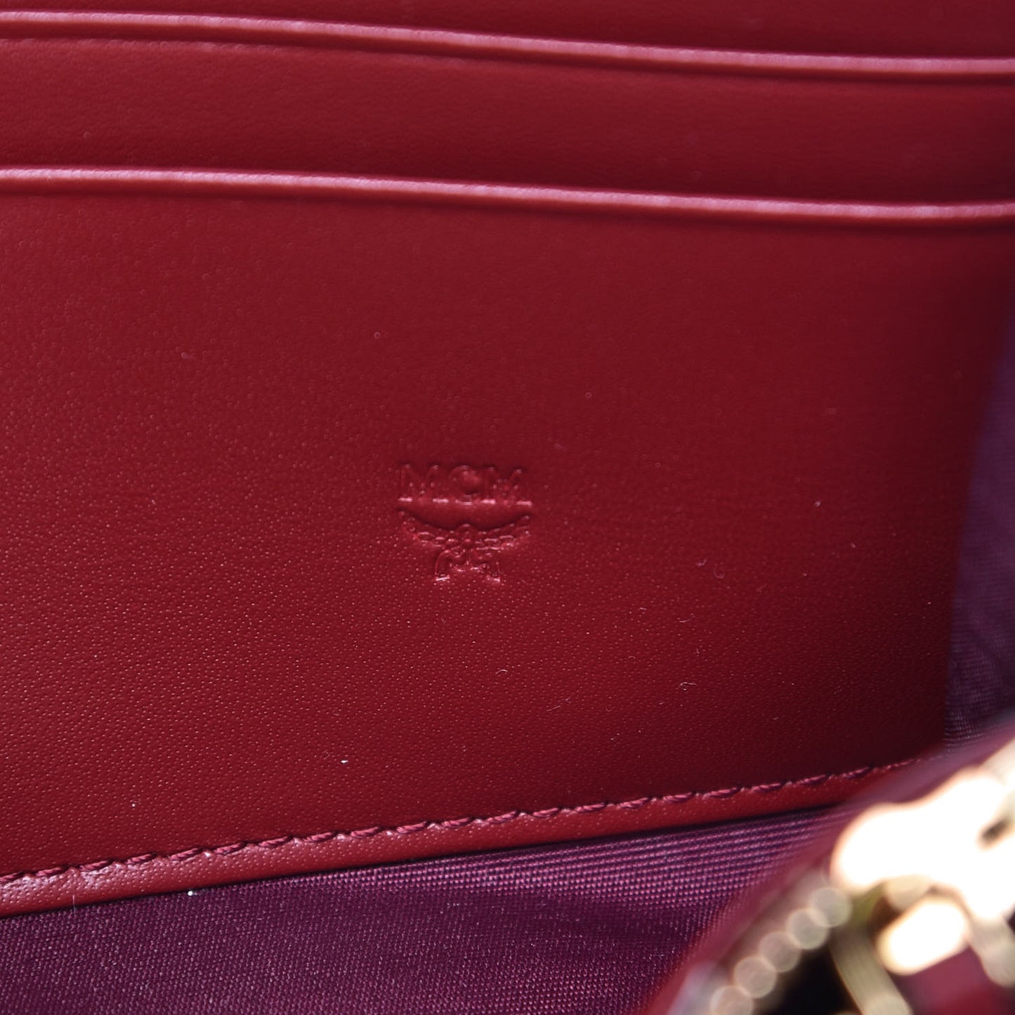 Calfskin Fontanellas Park Avenue Milla Zip Around Wallet Burgundy