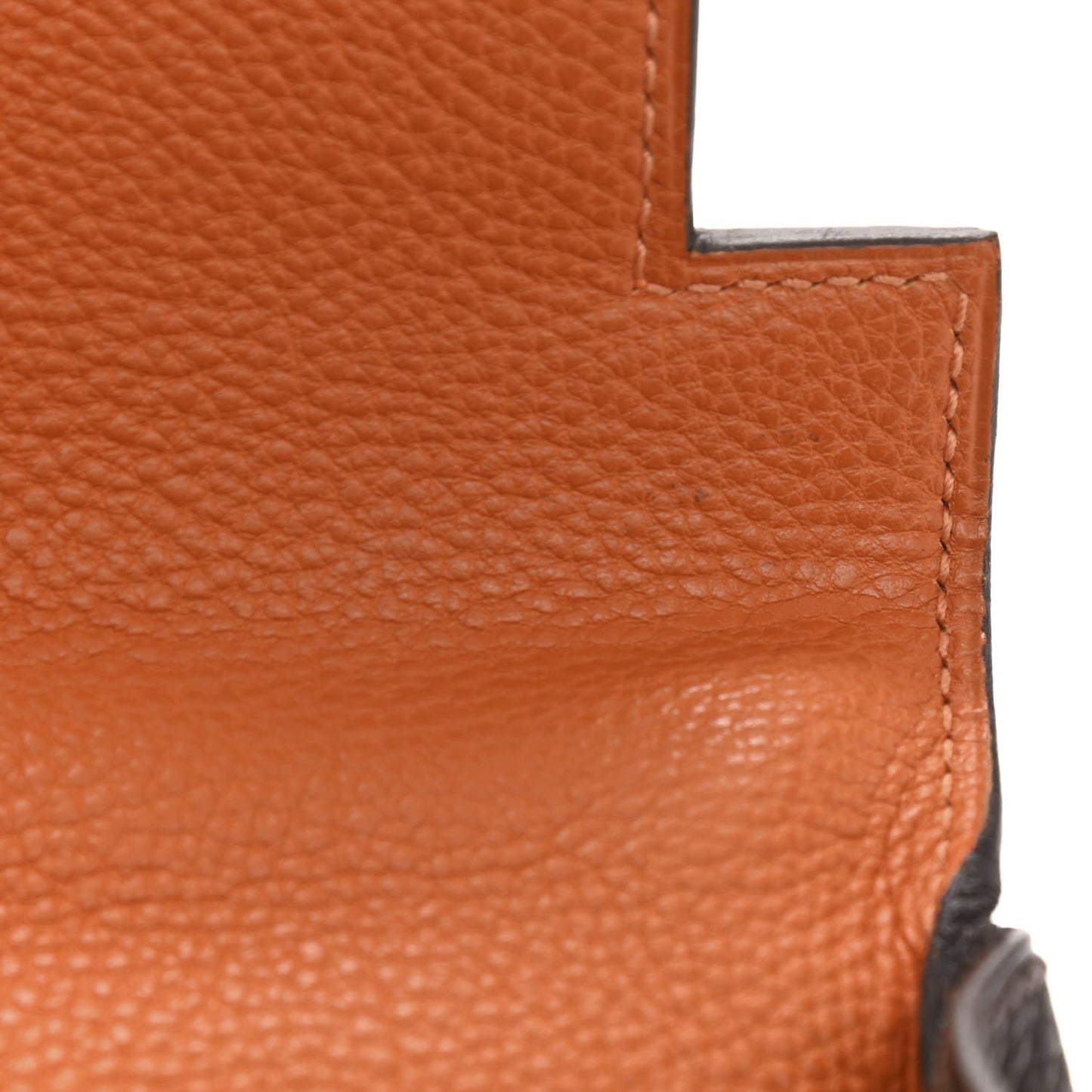 Togo Tri-Color Kelly Retourne 32 Vermillion Orange Ebene