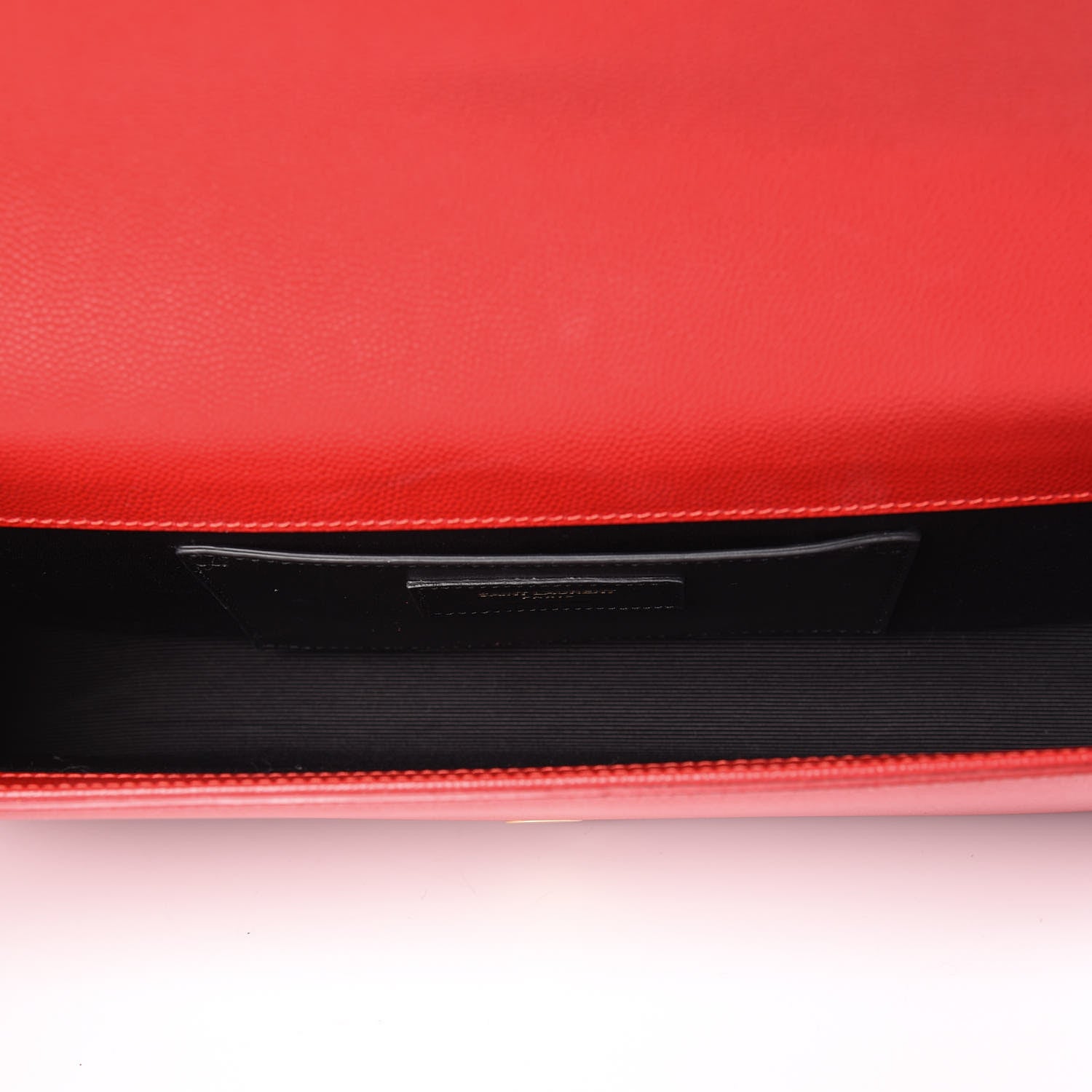 Saint Laurent Grain De Poudre Classic Monogram Cassandre Clutch New Red 6 of 8