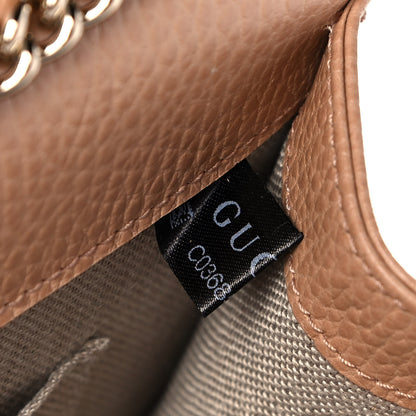 Gucci Dollar Calfskin Small Interlocking G Shoulder Bag Camelia 8 of 12
