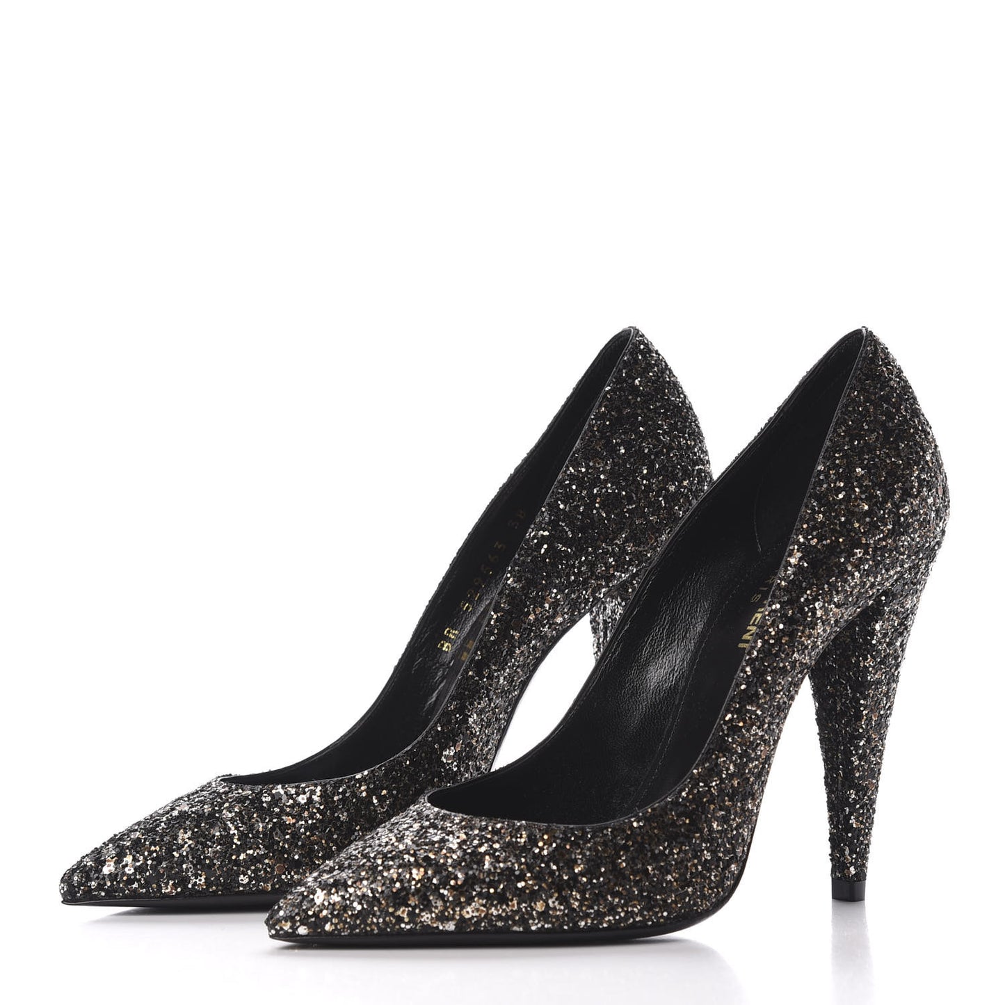Glitter Era Pumps 38 Black Silver
