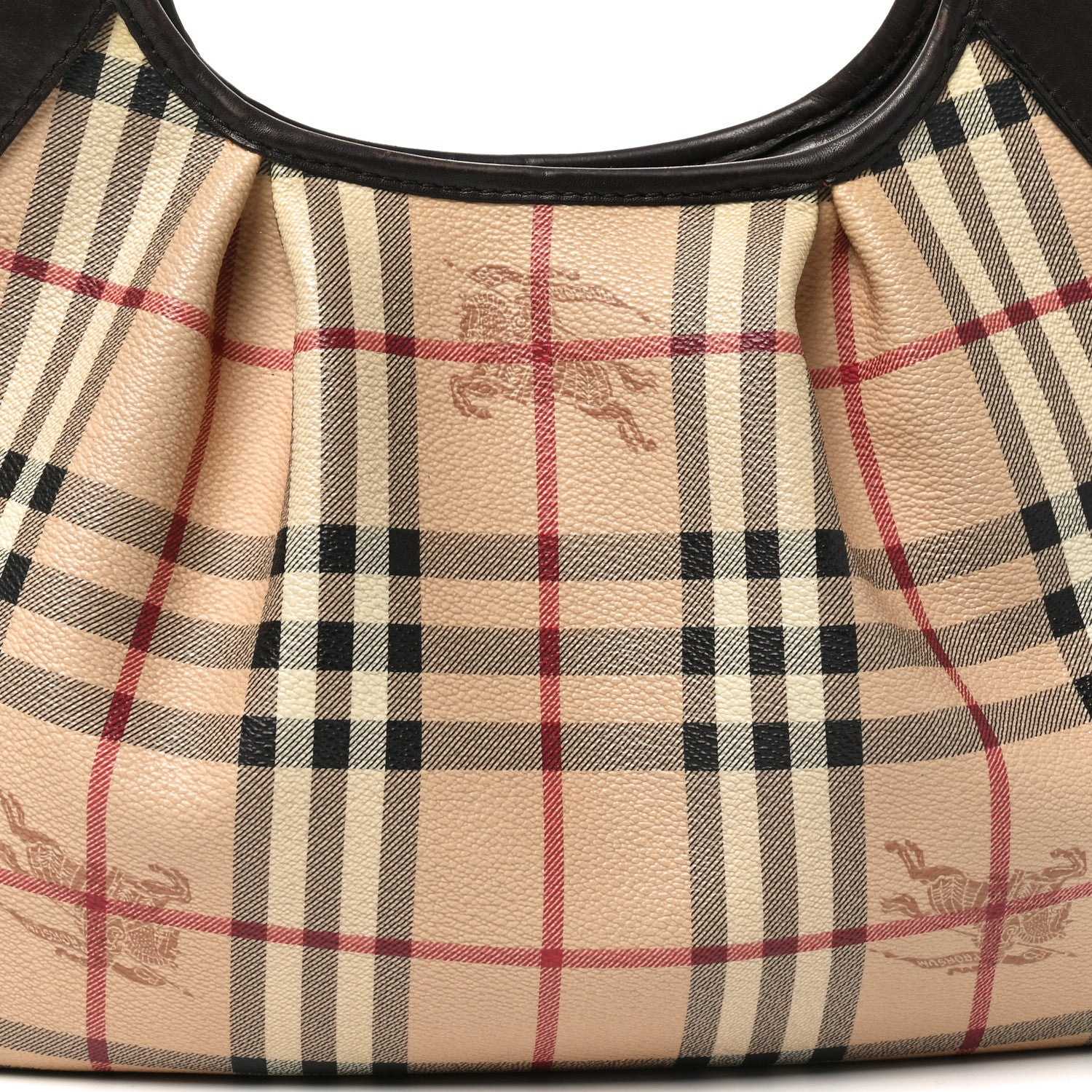 Burberry Haymarket Check Small Brooklyn Hobo Brown 8 of 11