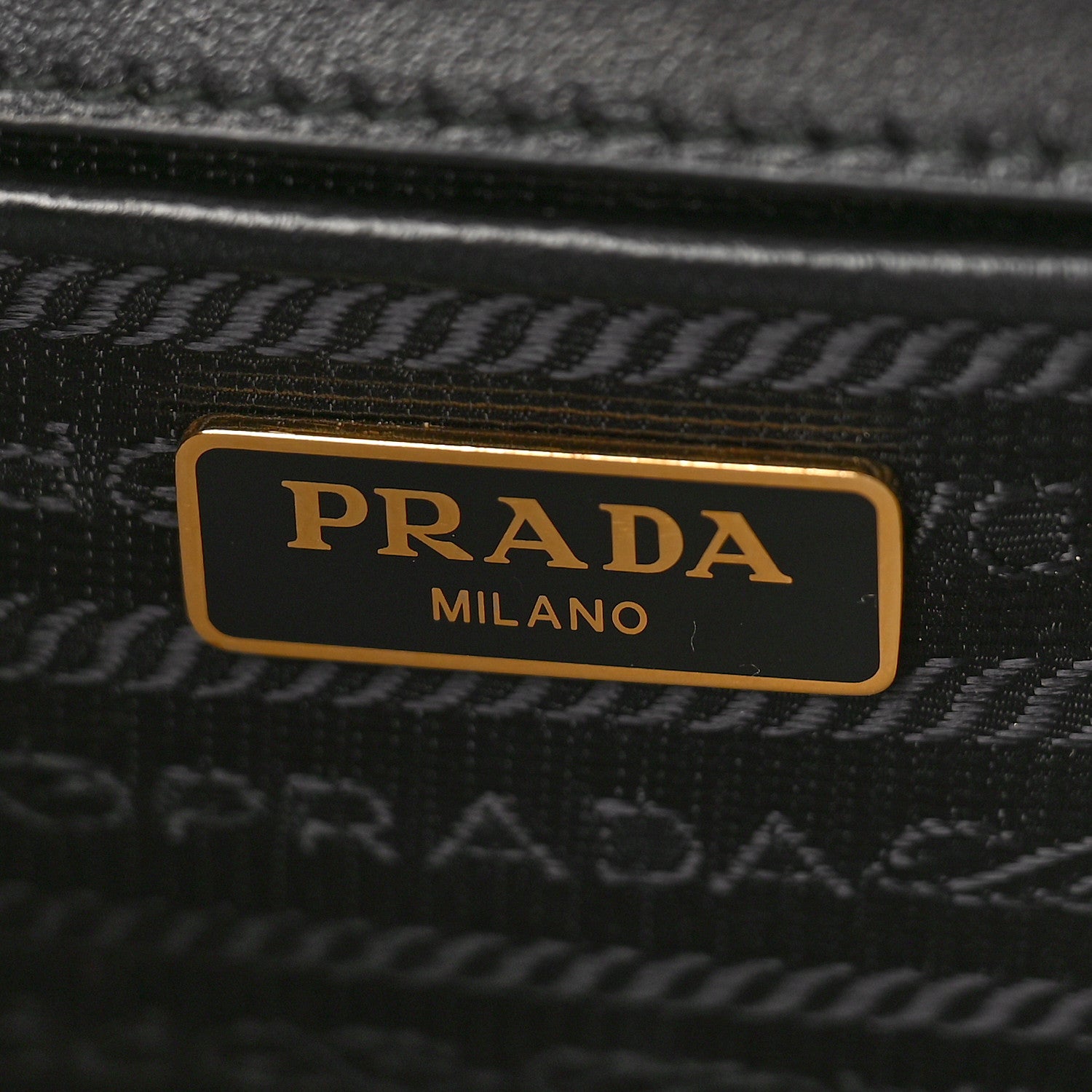 Prada Saffiano Soft Calfskin Chain Crossbody Bag Black 6 of 8