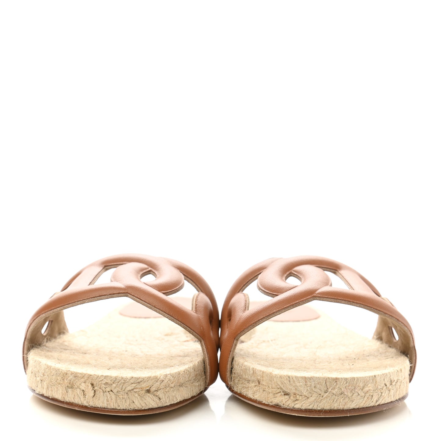 Nappa Famosa Espadrille Sandals 38 Naturel