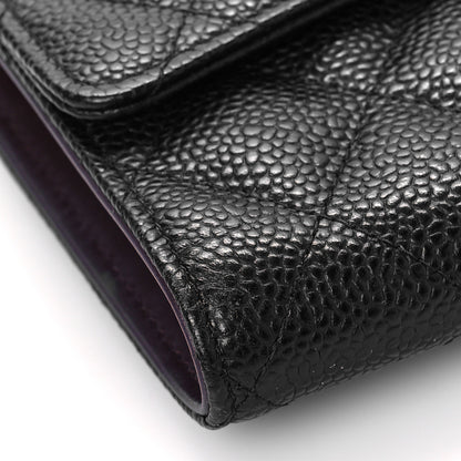 Chanel Caviar Quilted Large Flap Wallet Black 8 of 11