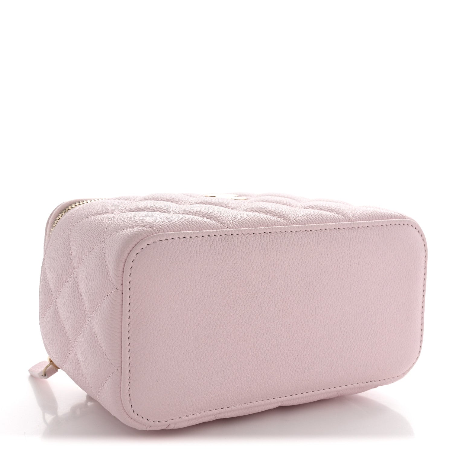 Chanel Caviar Quilted Small Tiny CC Vanity Case With Chain Light Pink 3 of 10