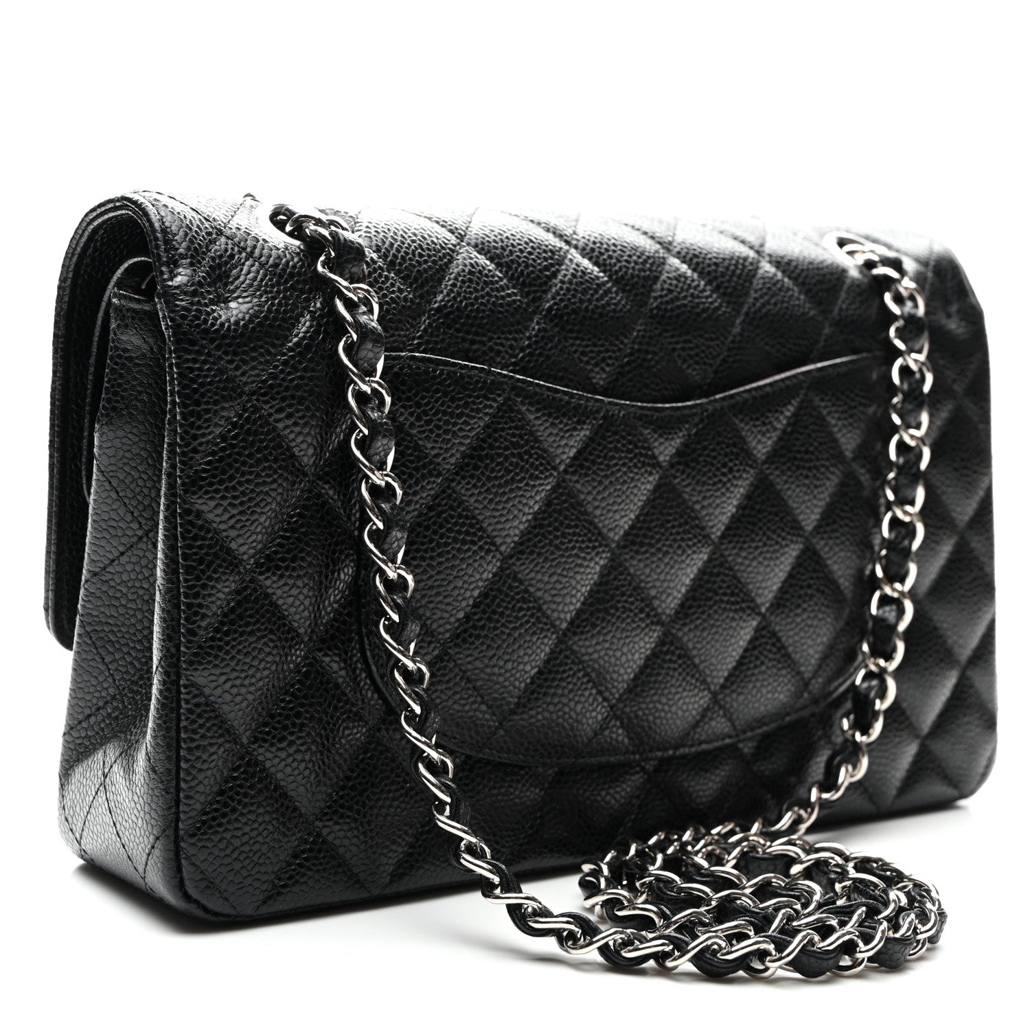 Chanel Caviar Quilted Medium Double Flap Black 3 of 10