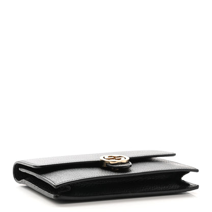 Gucci Dollar Calfskin Interlocking G Chain Wallet Black 4 of 15