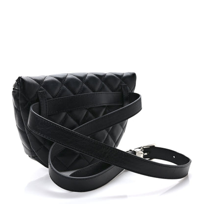 Chanel Lambskin Quilted Waist Belt Bag Black 3 of 9