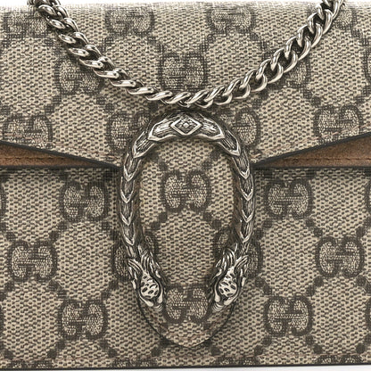 Gucci GG Supreme Monogram Super Mini Dionysus Shoulder Bag Taupe 7 of 10