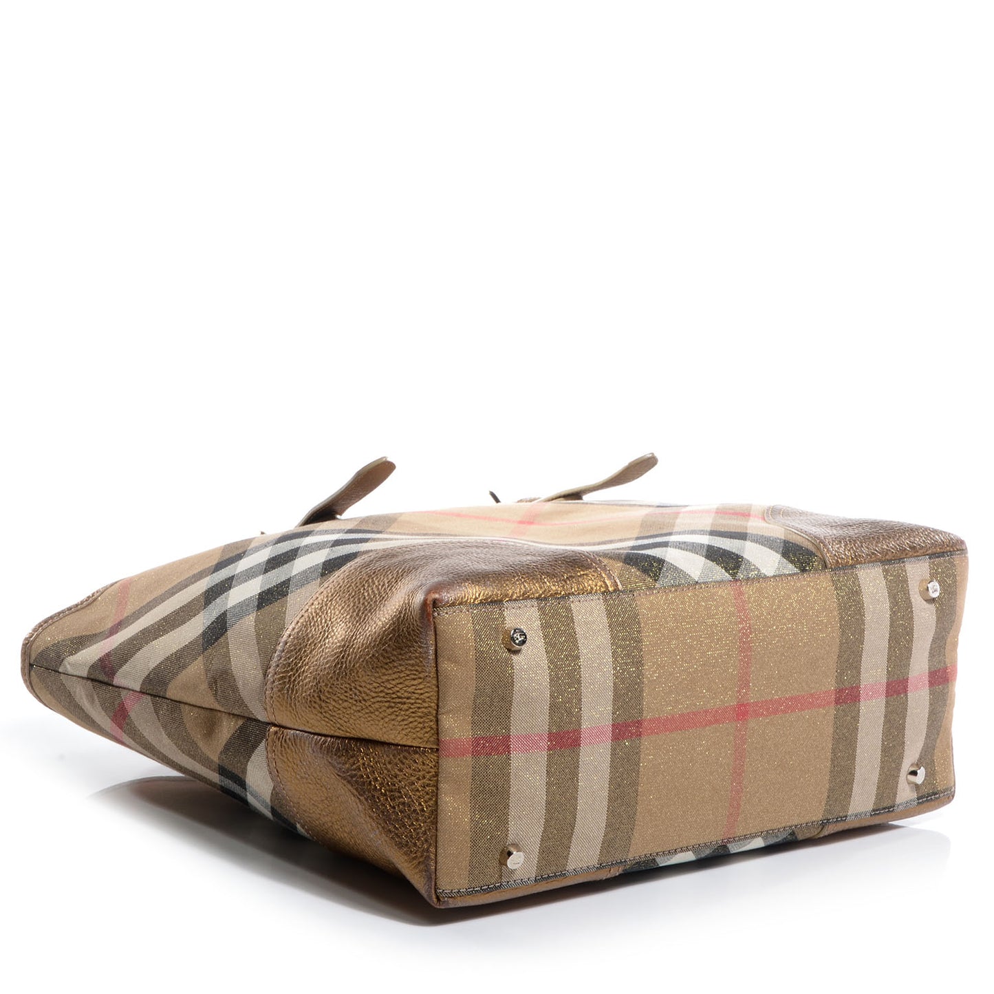 Shimmer Check Byron Tote Gold