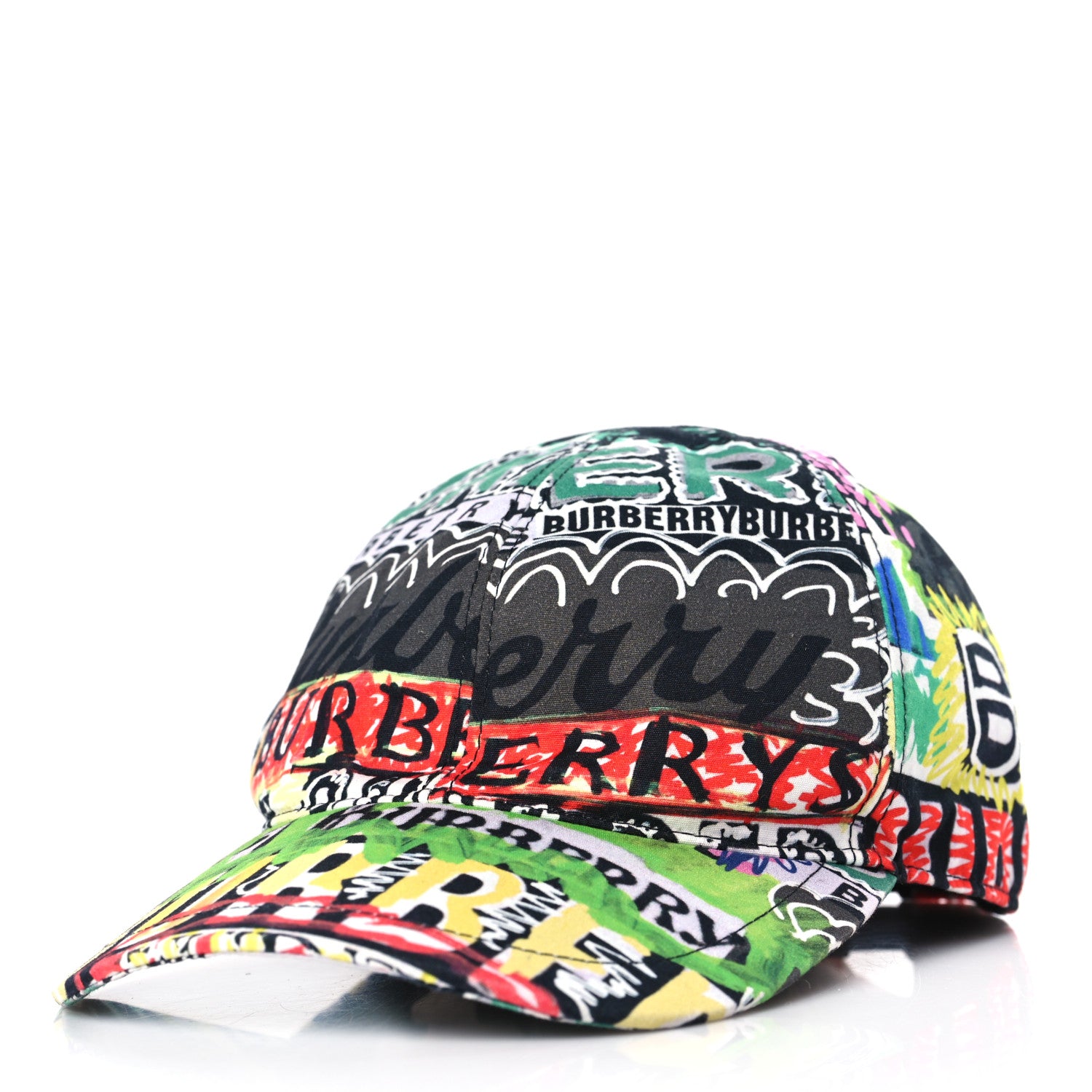 Burberry Cotton Graffiti Print Archive Logo Baseball Cap M/L Multicolor 1 of 7