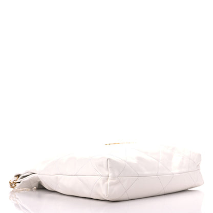 Chanel Shiny Calfskin Quilted Small Chanel 22 White 5 of 10